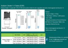 Sodium Citrate 1:4 Tubes (ESR)