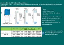 Sodium Citrate 1:9 Tubes (Coagulation)